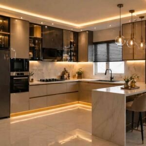 L-Shape Modular Kitchen
